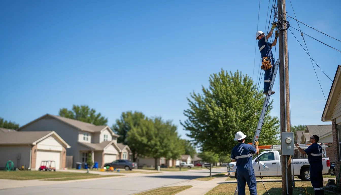 Residential electrician providing installation services in Oakland, RI